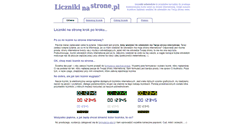 Desktop Screenshot of licznikinastrone.pl